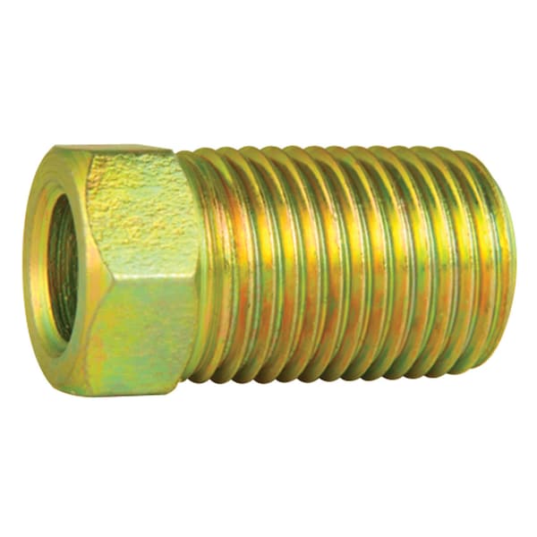 Steel Tube Nut, Long, 1/4 (7/16-24 Inverted), 100/box